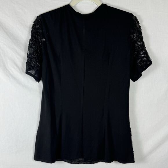 Anthropologie Nanette Lepore XS Beaded Short Sleeve Top NWT Designer - Picture 10 of 10